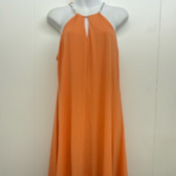 VENUS Dresses & Skirts - VENUS Orange Halter-Style Maxi Dress